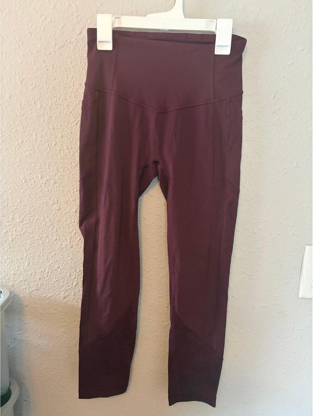 Lululemon All The Right Places Crop II *23in inseam Red size 4. Like New Conditi - Picture 3 of 6